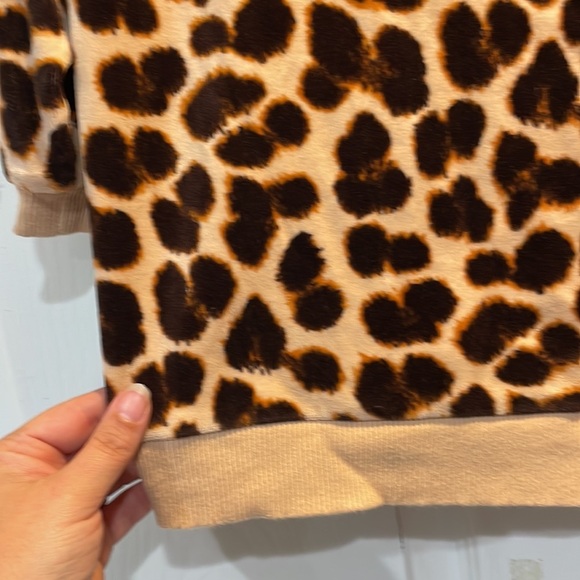 Marc by Marc Jacobs Leopard Velour Sweatshirt Top S - Picture 6 of 7